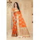 Marvelous Orange Uppada Silk Saree