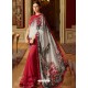 Awesome Red Georgette Saree