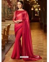 Remarkable Red Georgette Saree