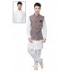 Stupendous White Linen Kurta Pajama