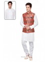 Heavenly White Linen Kurta Pajama