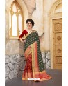 Pretty Red Banarasi Silk Saree