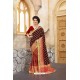 Nice Looking Maroon Banarasi Silk Saree