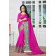Observable Pink Banarasi Silk Saree