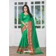 Excellent Green Banarasi Silk Saree