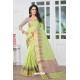 Phenomenal Green Banarasi Silk Saree