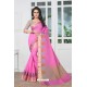 Fab Pink Banarasi Silk Saree