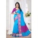 Radiant Blue Banarasi Silk Saree