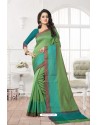 Fashionistic Green Banarasi Silk Saree