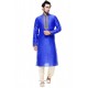 Observable Royal Blue Silk Kurta Pajama