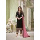 Black Faux Georgette Embroidered Suit
