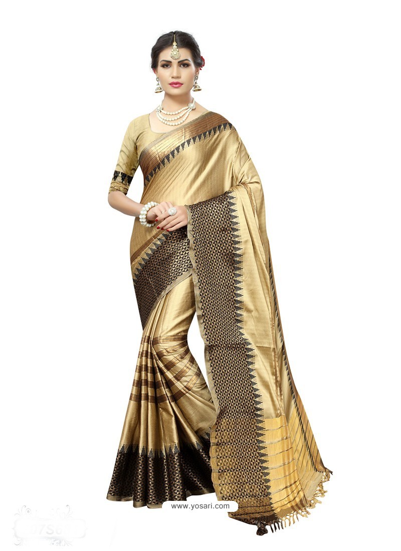 Gold Saree | Indian fashion, Bollywood dress, Beautiful evening dresses