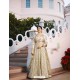 Off White Silk Georgette Floor Length Suit