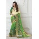 Splendid Green Raw Silk Saree