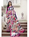 Extraordinary Multi Colour Crepe Printed Saree