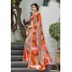 Glamorous Multi Colour Crepe Printed Saree