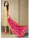 Perfect Taupe Cotton Embroidered Suit