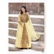 Beoge Faux Georgette Embroidered Floor Length Suit
