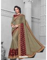 Markable Olive Green Saree