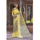 Yellow Moss Georgette Casual Saree