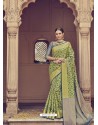 Green Banarasi Silk Saree