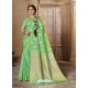Fashionistic Green Silk Saree