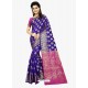 Enhanting Royal Blue Banarasi Silk Saree