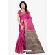 Awesome Pink Banarasi Silk Saree