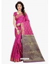 Awesome Pink Banarasi Silk Saree