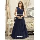 Eye Catching Navy Blue Gown
