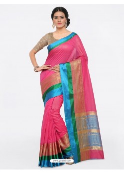 Rani Cotton Silk Jacquard Saree