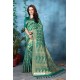 Teal Banarasi Silk Saree