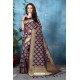 Violet Banarasi Silk Saree