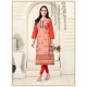 Peach American Crepe Kurti