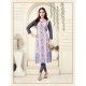 Grey American Crepe Kurti