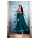 Tealblue Georgette Embroidered Floor Length Suit