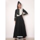 Black Rayon Plain Party Wear Kurti