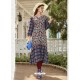 Dark Blue Poly Cotton Kurti