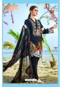 Black Cambric Embroidered Suit