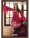 Crimson Cambric Embroidered Suit