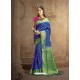 Royal Blue Nylon Soft Silk Jacquard Saree