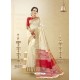 Off White Cotton Handloom Silk Woven Work Saree