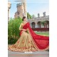 Beige Georgette Embroidered Saree