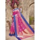 Pink Silk Jacquard Party Wear Saree