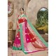 Red Silk Jacquard Party Wear Saree