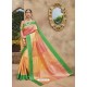 Peach Silk Jacquard Party Wear Saree