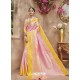 Pink Silk Jacquard Party Wear Saree