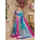 Multi Colour Silk Jacquard Party Wear Saree