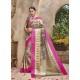 Camel Silk Jacquard Party Wear Saree