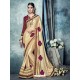 Golden Lycra Embroidered Saree